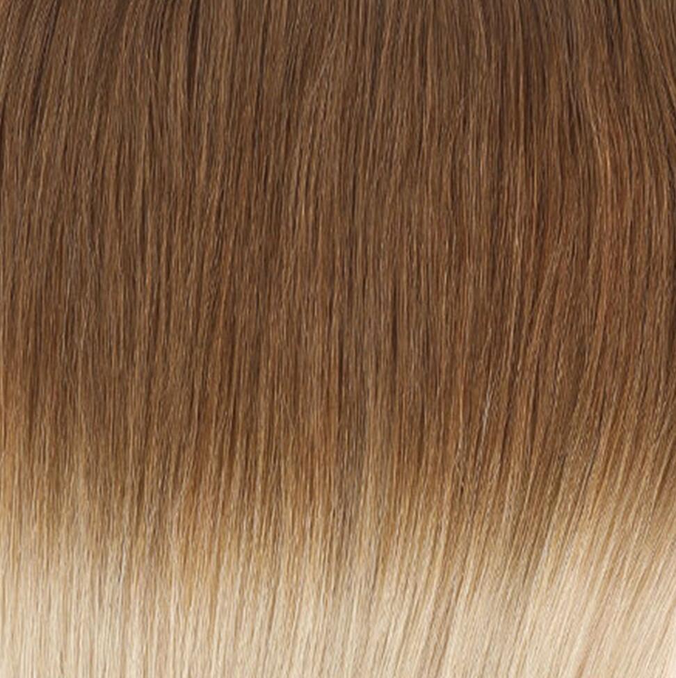 Clip-in Ponytail Ponytail made of real hair O5.1/10.8 Medium Ash Blond Ombre 50 cm