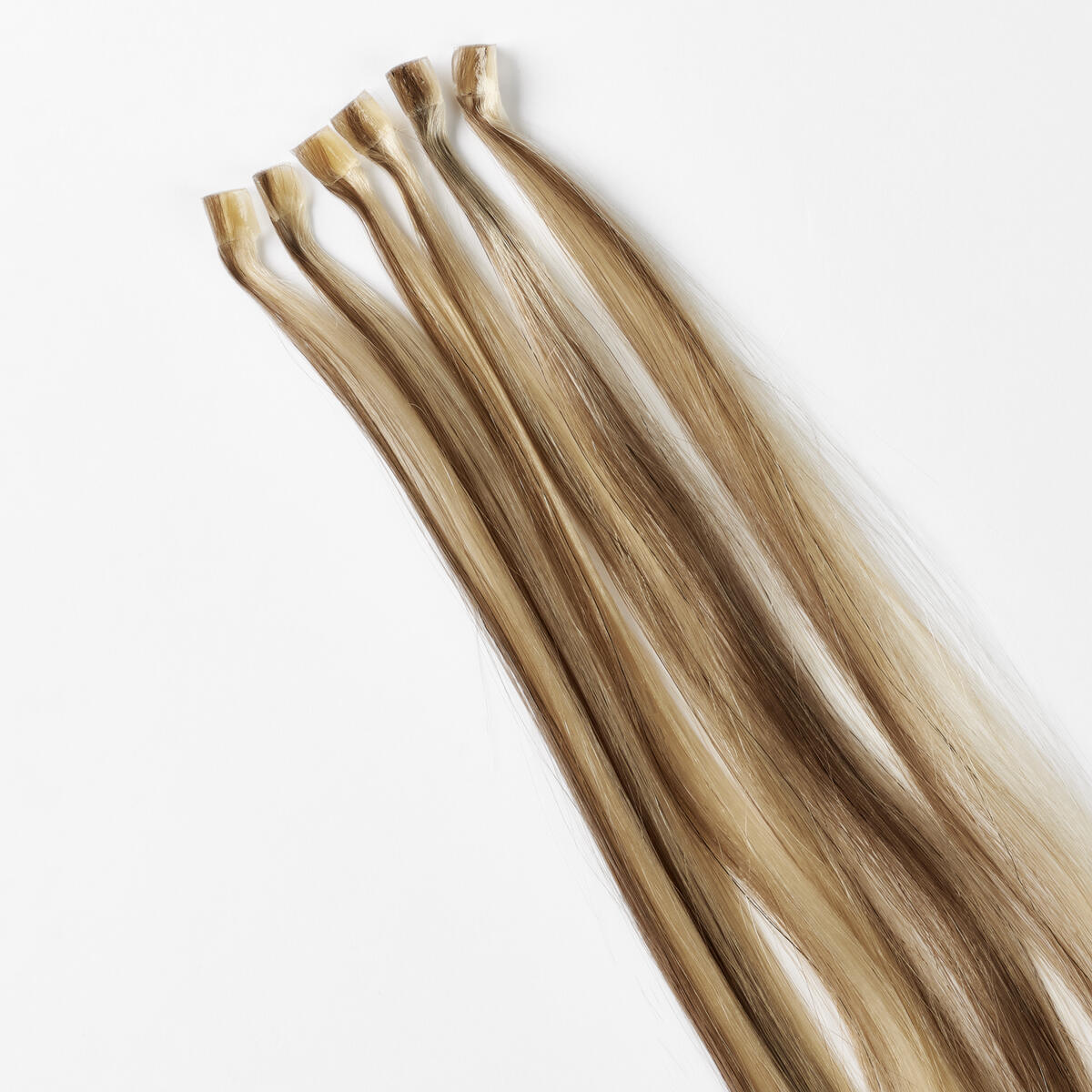 Nail Hair Premium Straight M7.1/10.8 Natural Ash Blonde Mix 30 cm