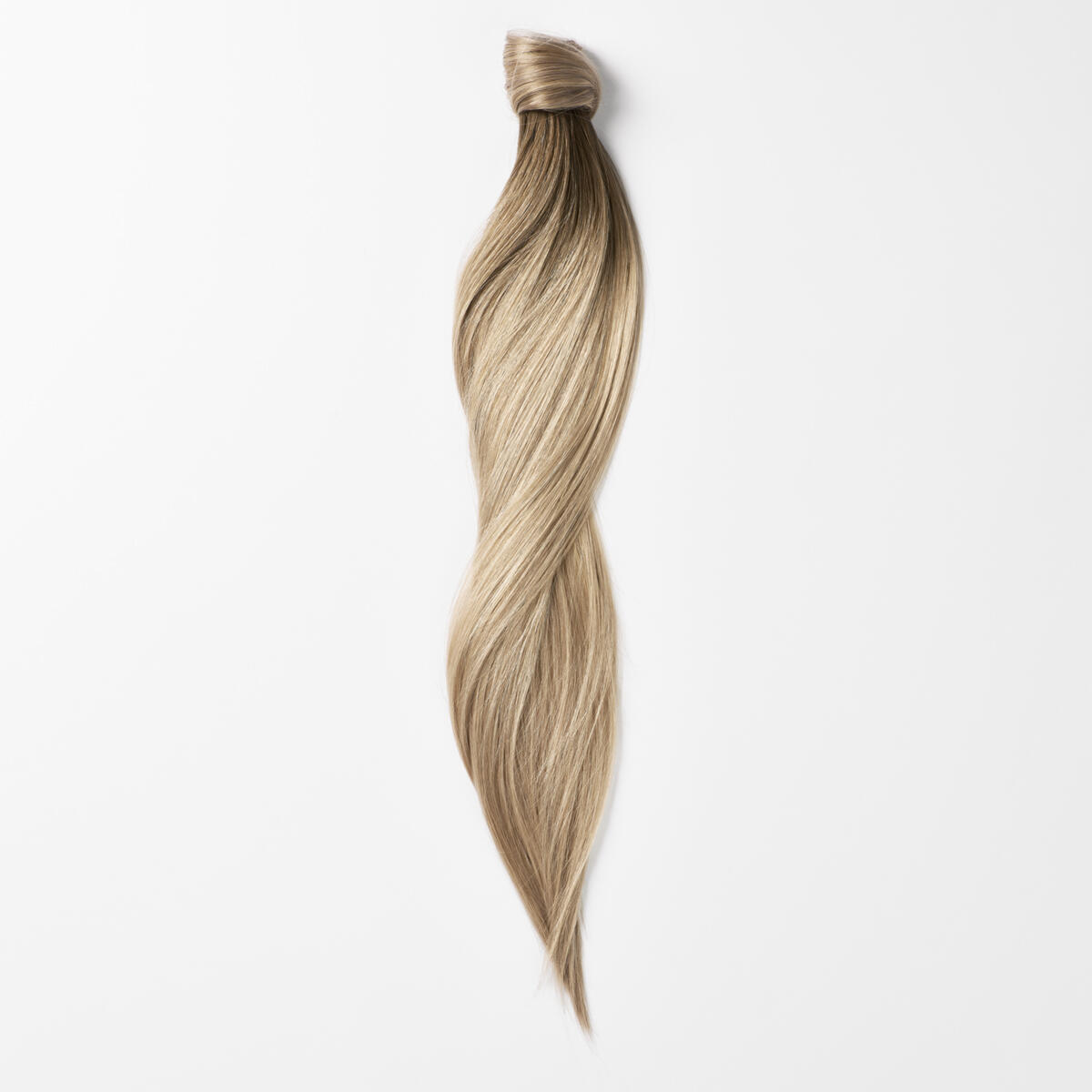 Sleek Clip-in Ponytail Made of real hair B2.6/10.7 Dark Ashy Blonde Balayage 50 cm