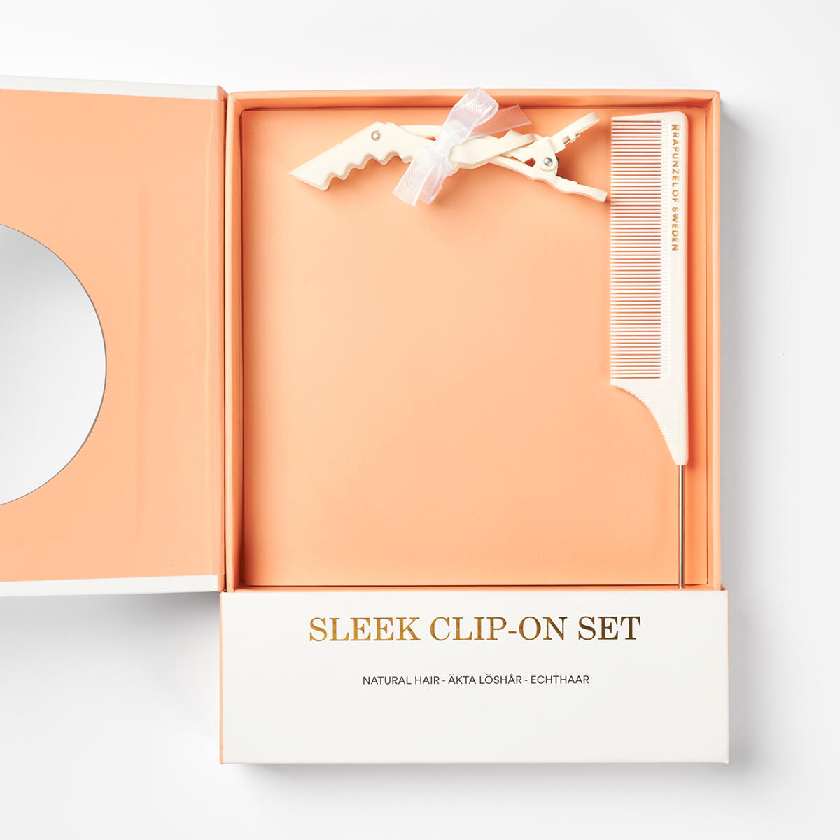 Sleek Clip-on set 3 pieces 1.0 Black 50 cm