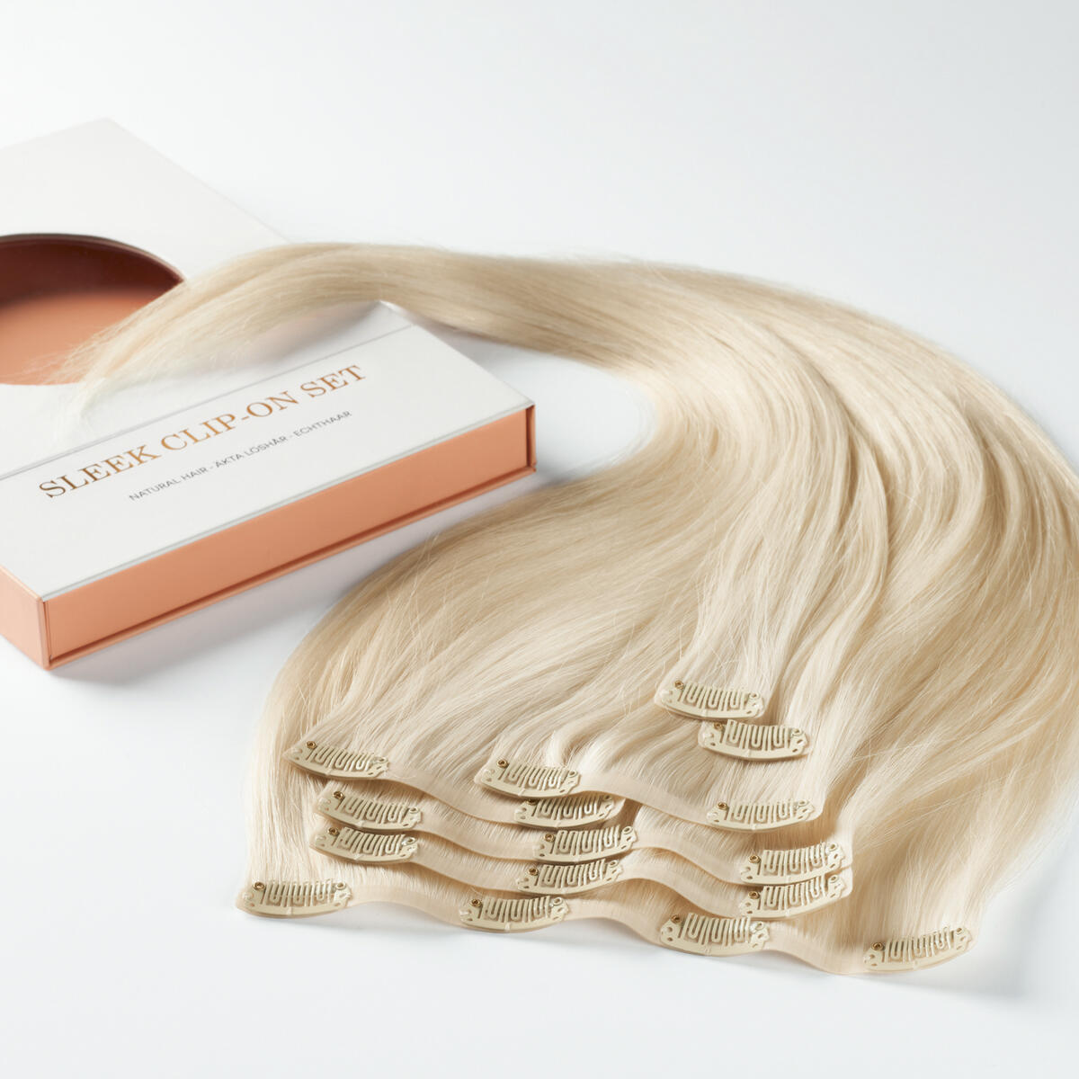 Sleek Clip-on set 10.10 Platinum Blonde 50 cm