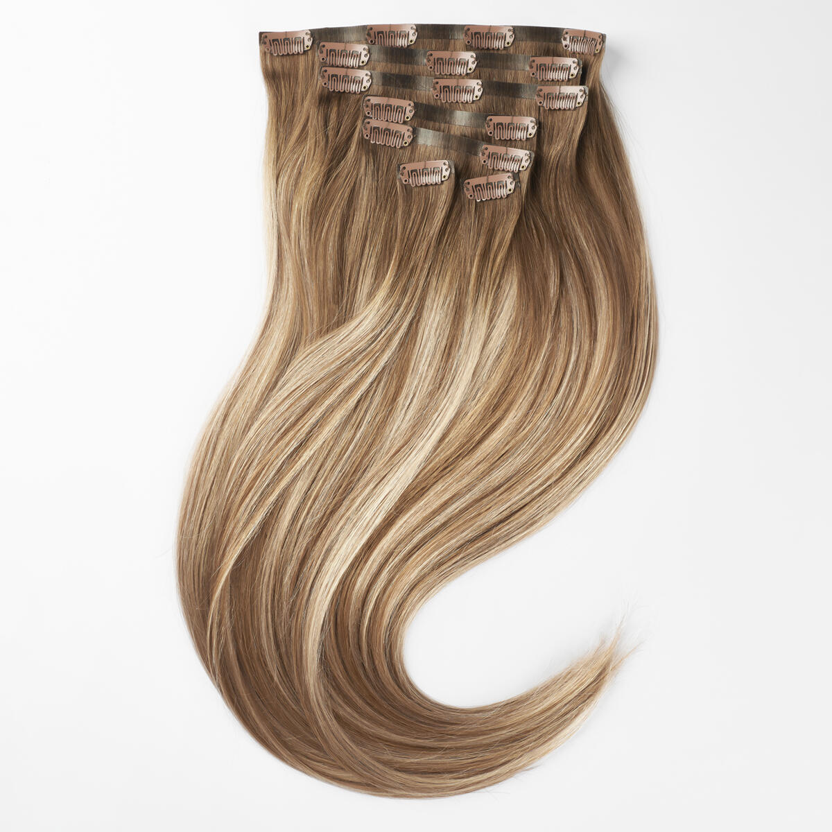 Ash Blonde Balayage Seamless Clip In Extensions - 1 Hair Shop