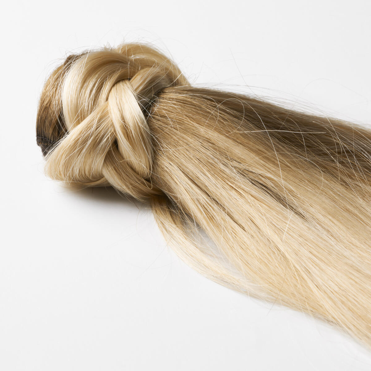 Clip-in Ponytail Made of real hair C7.3/8.3 Brilliant Blonde ColorMelt 50 cm