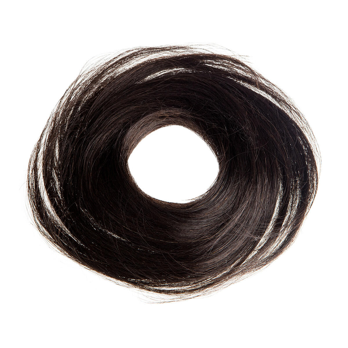 Hair Scrunchie 20 G Scrunchie with real hair 1.2 Black Brown