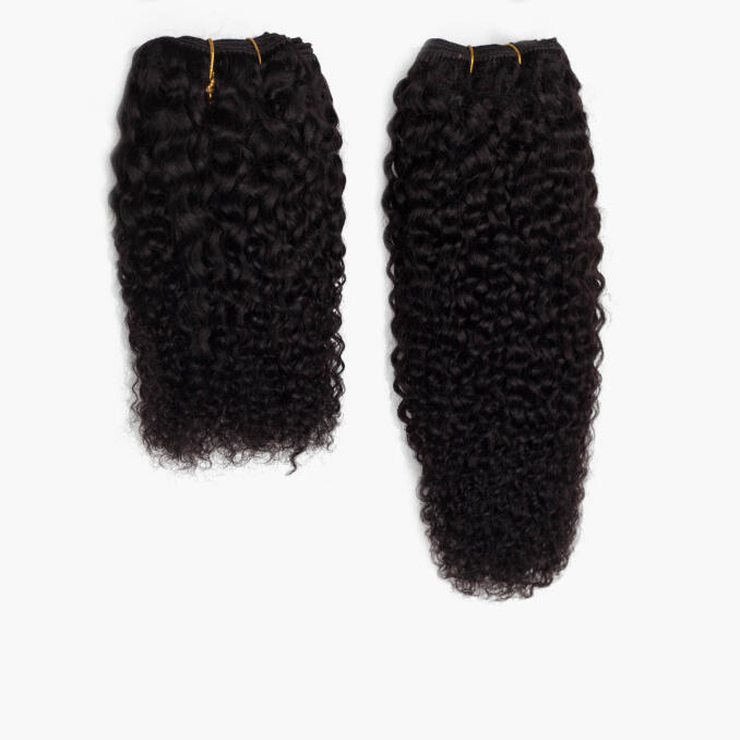 Hair Weft Coily Curl 1.2 Black Brown 35 cm
