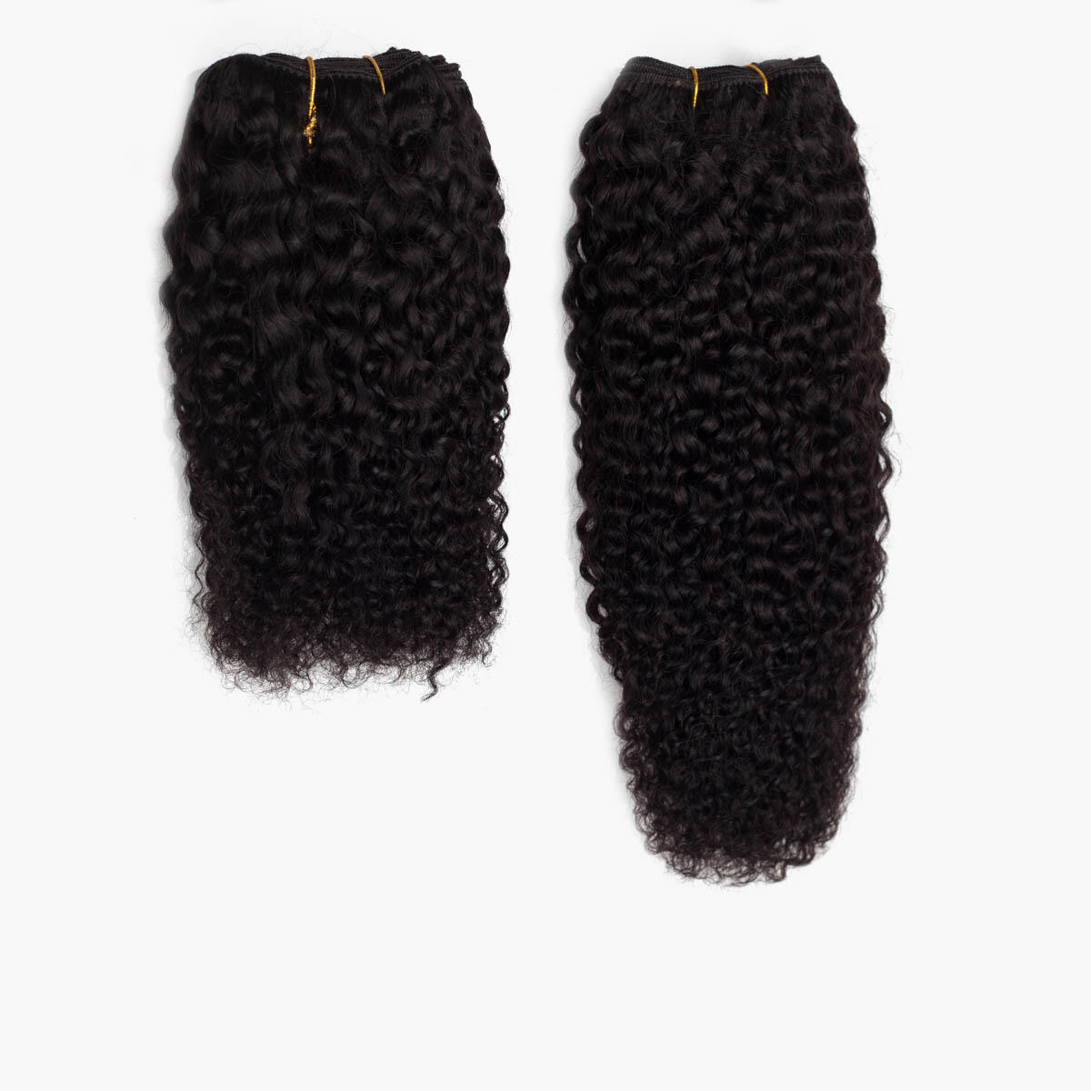 Hair Weft Coily Curl 1.2 Black Brown 25 cm