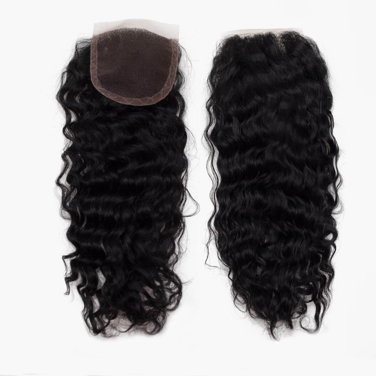 Lace Closure Curly Curls 1.0 Black 35 cm