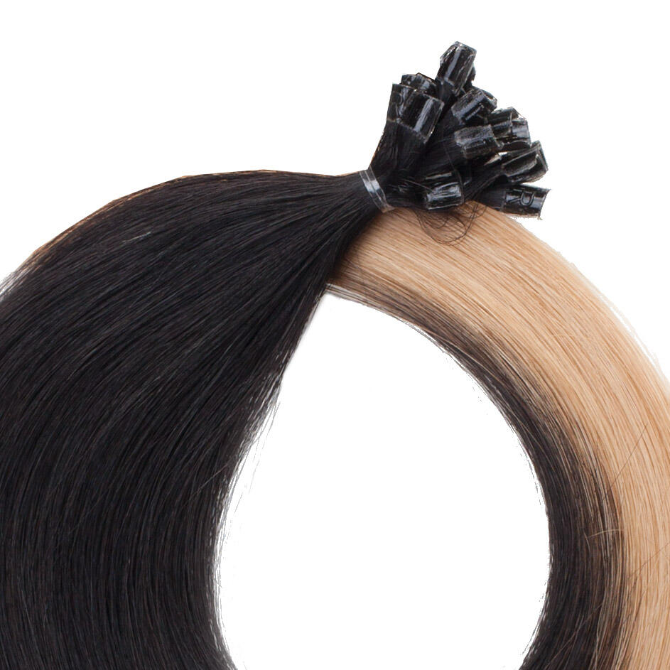 Nail Hair Premium O1.2/7.5 Black Blond Ombre 40 cm