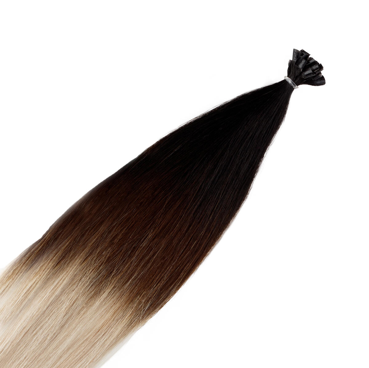 Nail Hair Original O1.2/99.6 Grey Black Brown Grey Ombre 40 cm