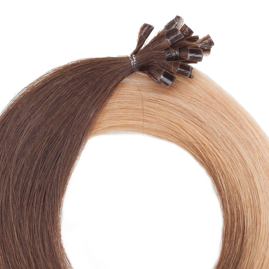 Nail Hair Premium O2.0/7.5 Medium Brown Ombre 50 cm