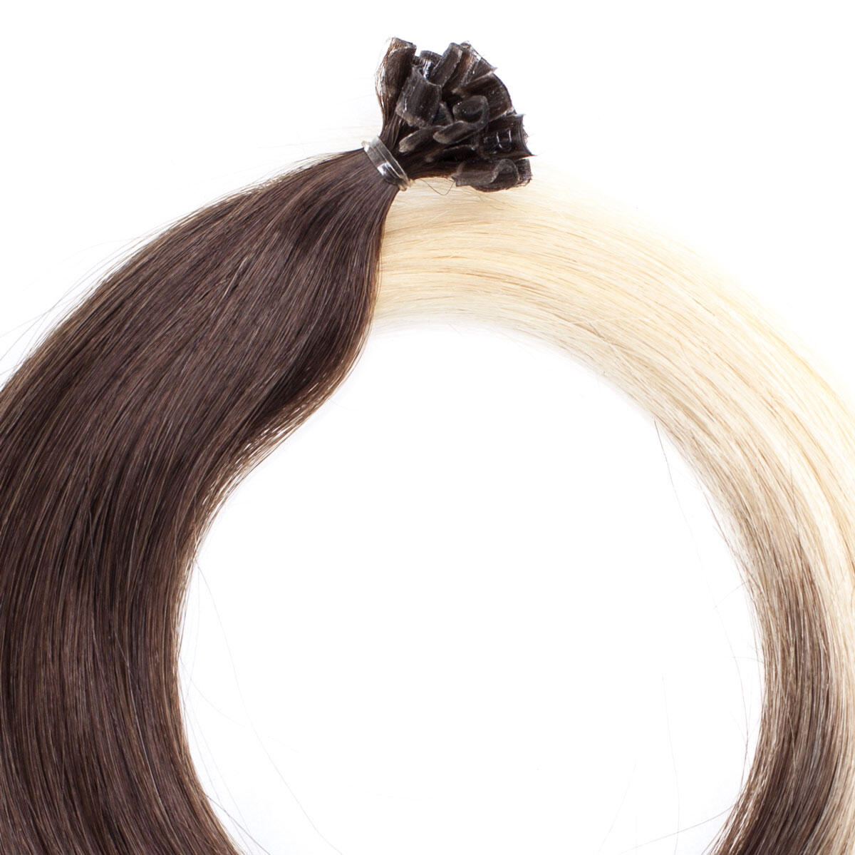 Nail Hair Premium O2.6/8.0 Dark Ash Blond Ombre 40 cm