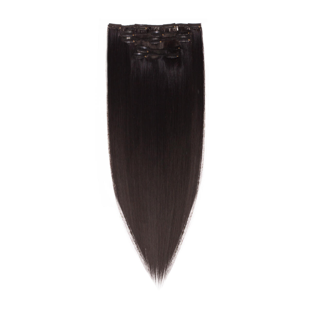 Clip-on set Synthetic 5 pieces 1.2 Black Brown 50 cm