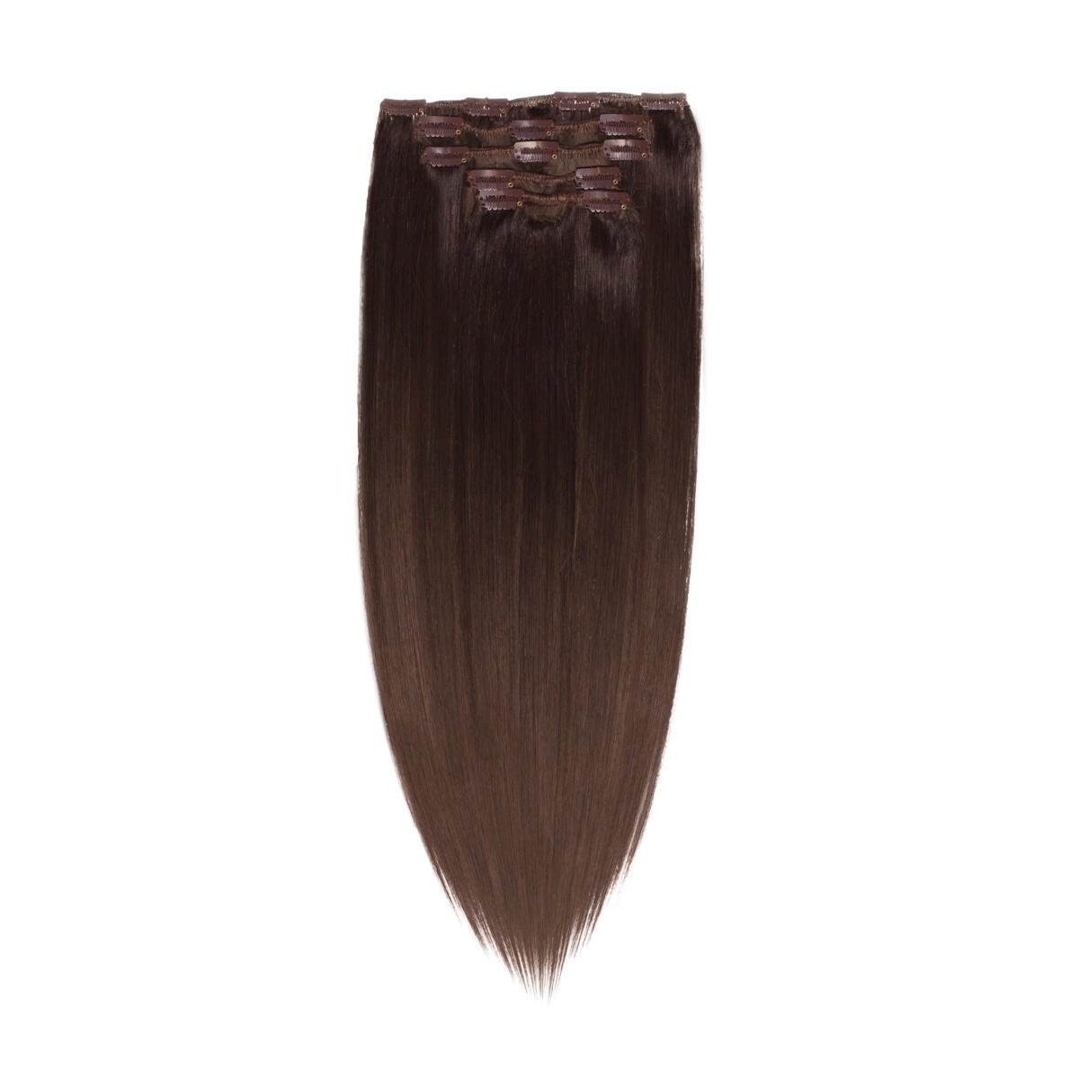 Clip-on set Synthetic 5 pieces 2.2 Coffee Brown 50 cm