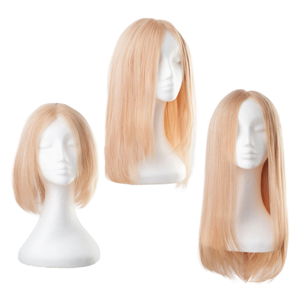 Lace Wig Human Hair 7.5 Dark Blonde 30 cm