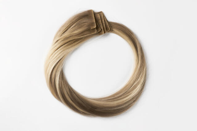 Tape Hair extensions  B2.6 10.7 Dark Ashy Blonde Balayage